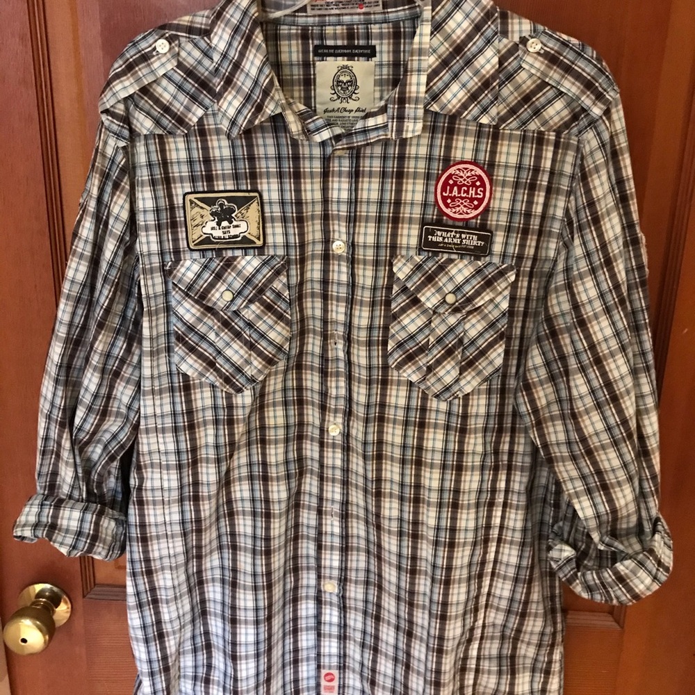 Men’s “JACHS” button-down shirt